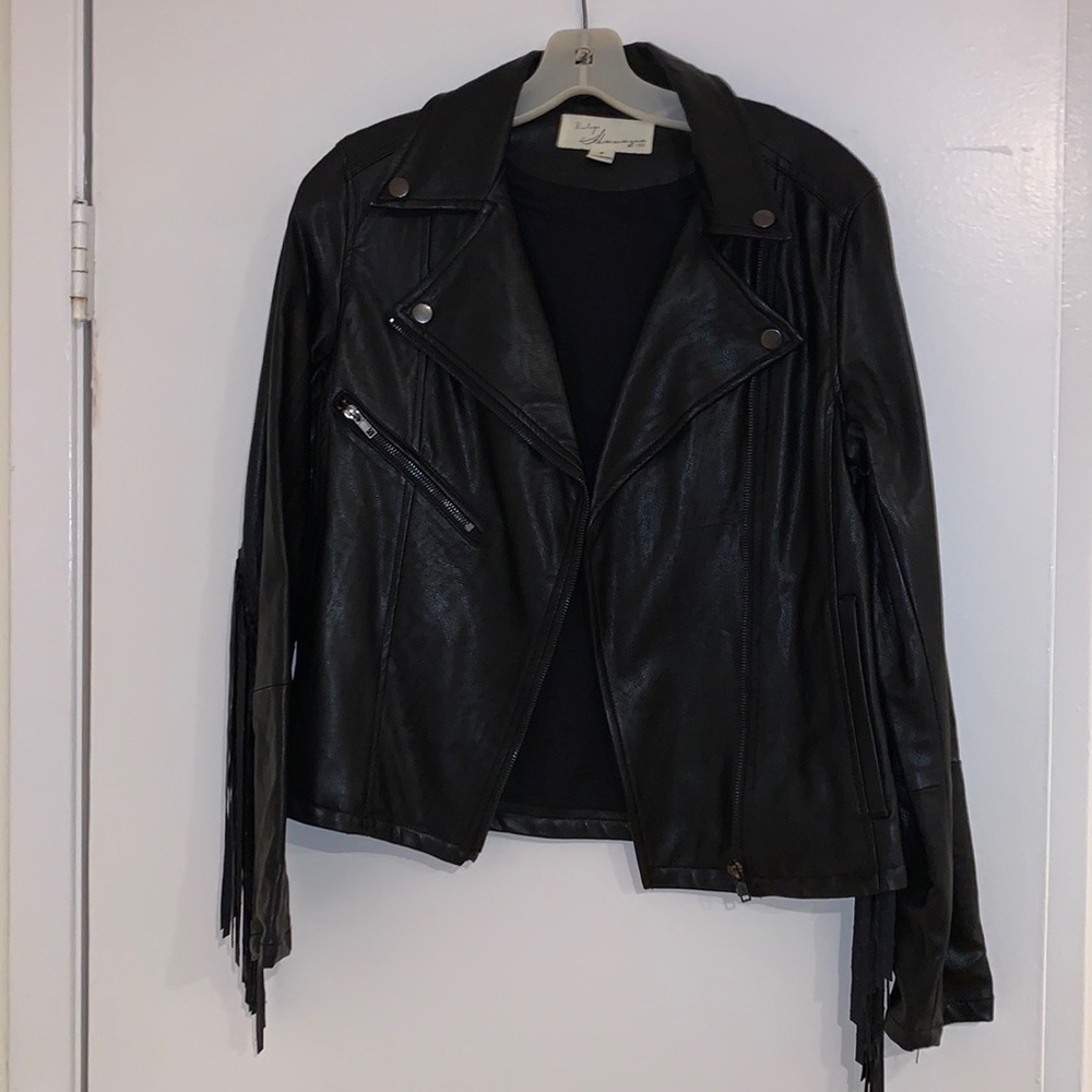 Vintage Havana faux leather jacket. Size Small.